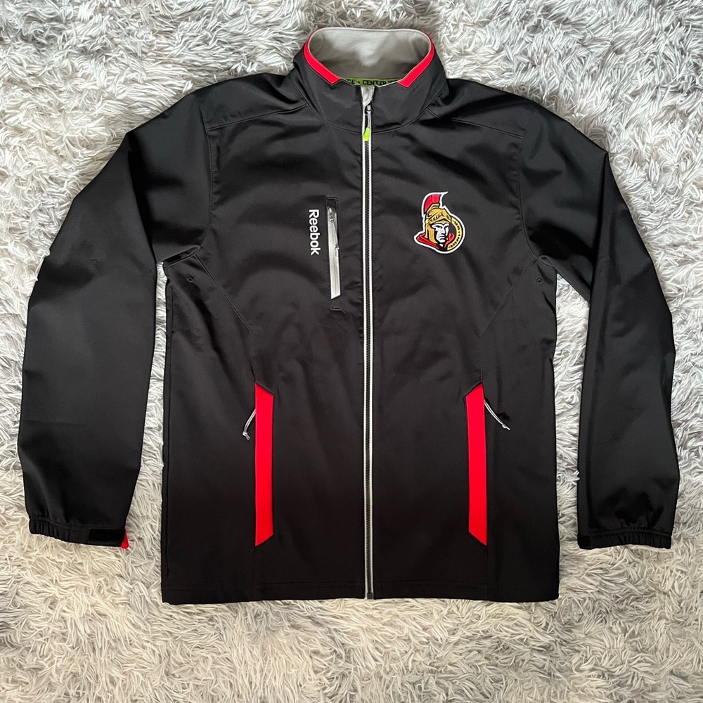 Reebok Center Ice Jacket with Lime Highlights Ottawa Senators